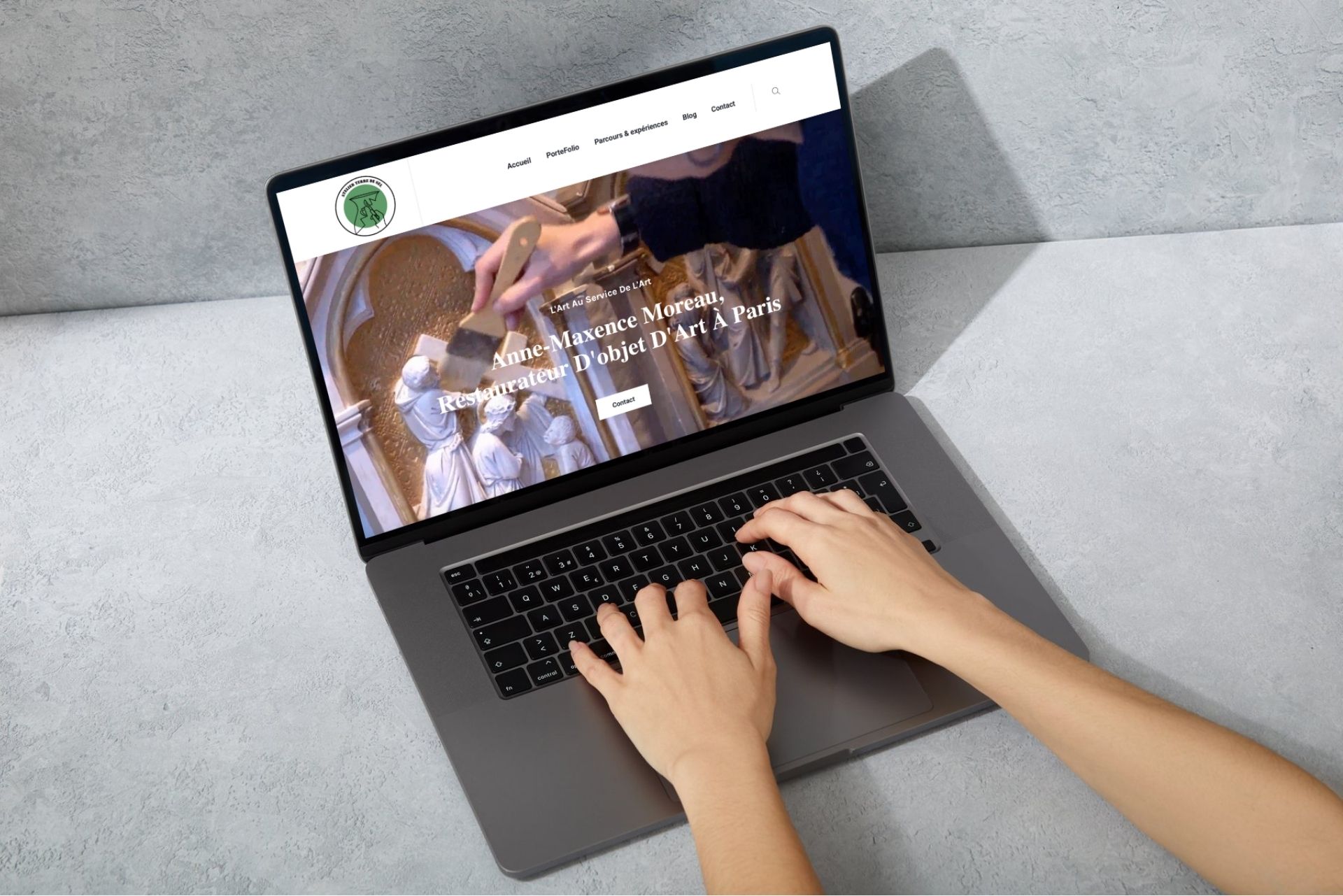 Exemple de site simple et pratique création wordpress pas chère Crozon